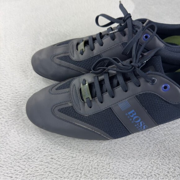 Hugo Boss Dark Sneakers with Blue Highlights - Picture 4 of 14